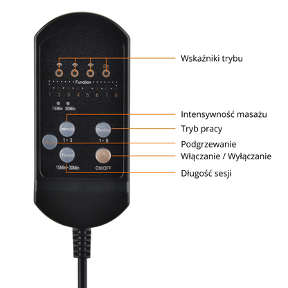 Elektryczna Mata Masująca 2w1 z Funkcją Grzania
